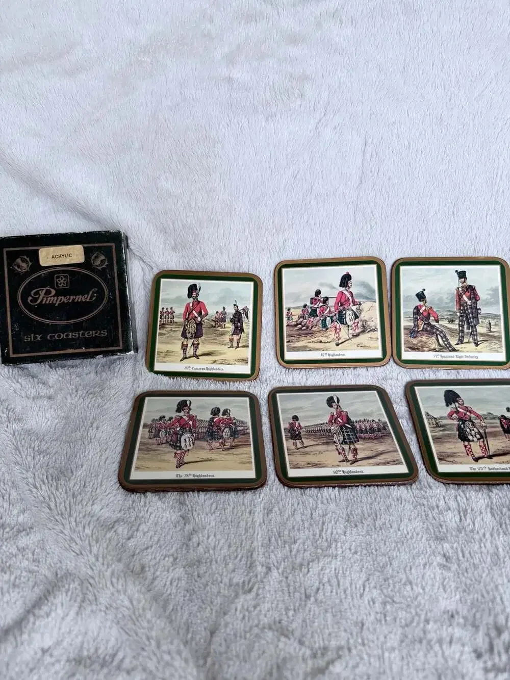 Pimpernel Scottish Uniforms Coasters